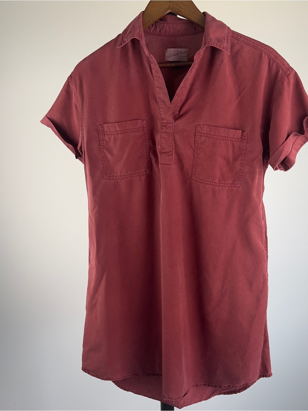 Universal Thread Rose Pink Short Sleeve Tunic Shirt Dress